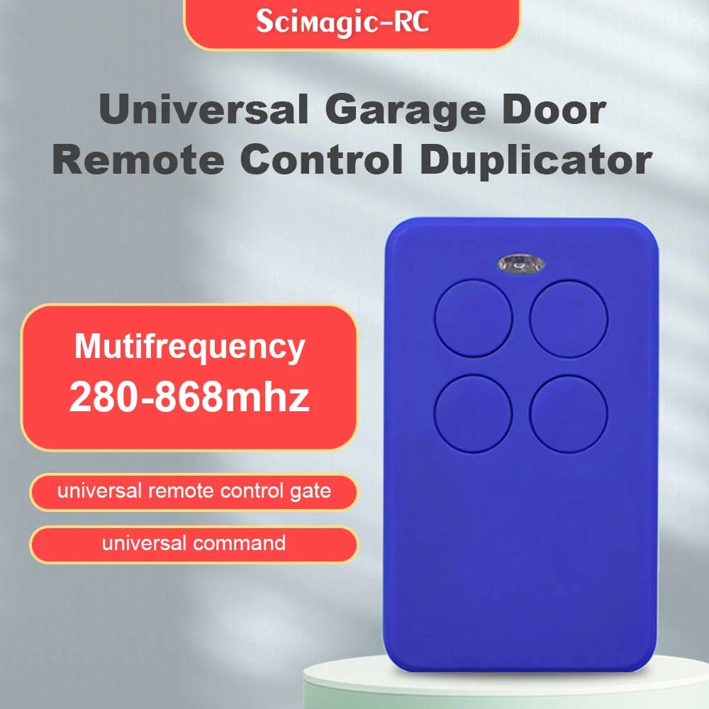 

Universal Multifrequency Garage Remote Gate Remote Control 280-868MHZ 4 in 1 For all Fixed code and parts of Rolling Code