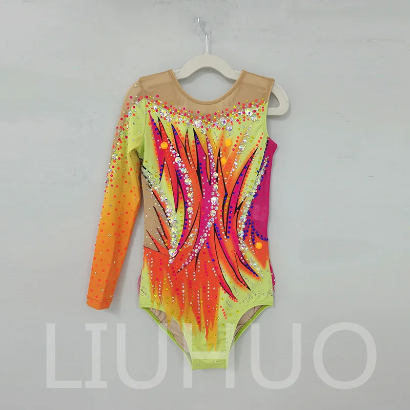 

LIUHUO Rhythmic Gymnastics Leotard Competitive Cheerleading Performance For Children