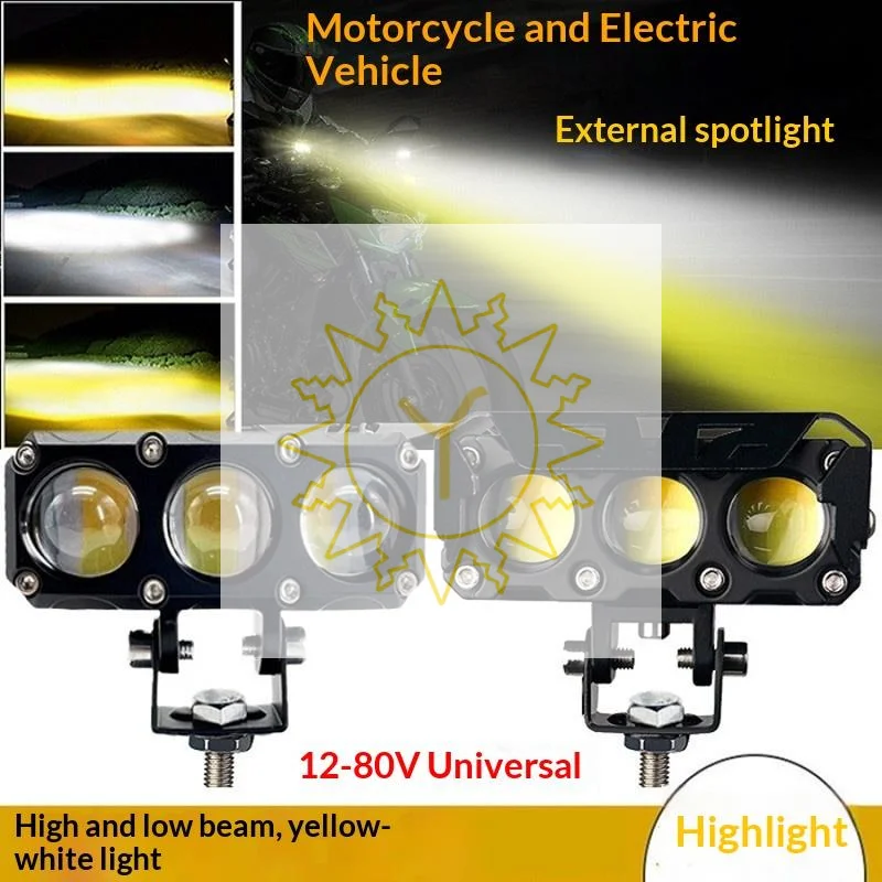 Комплект-из-1-сверхъяркой-мини-фары-прожектора-с-3-светодиодами-для-мотоциклов-автомобилей-грузовиков-12-80В-аксессуары-для-самостоятельной-установки
