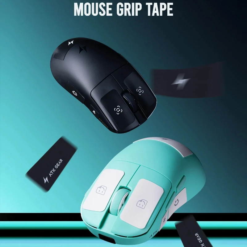 ATK Mouse Grip Tape Anti-Slip Pads Polyurethane Ultra-Thin Sweat-Absorbing High-Elastic Stretchable Gaming Universal for Laptop
