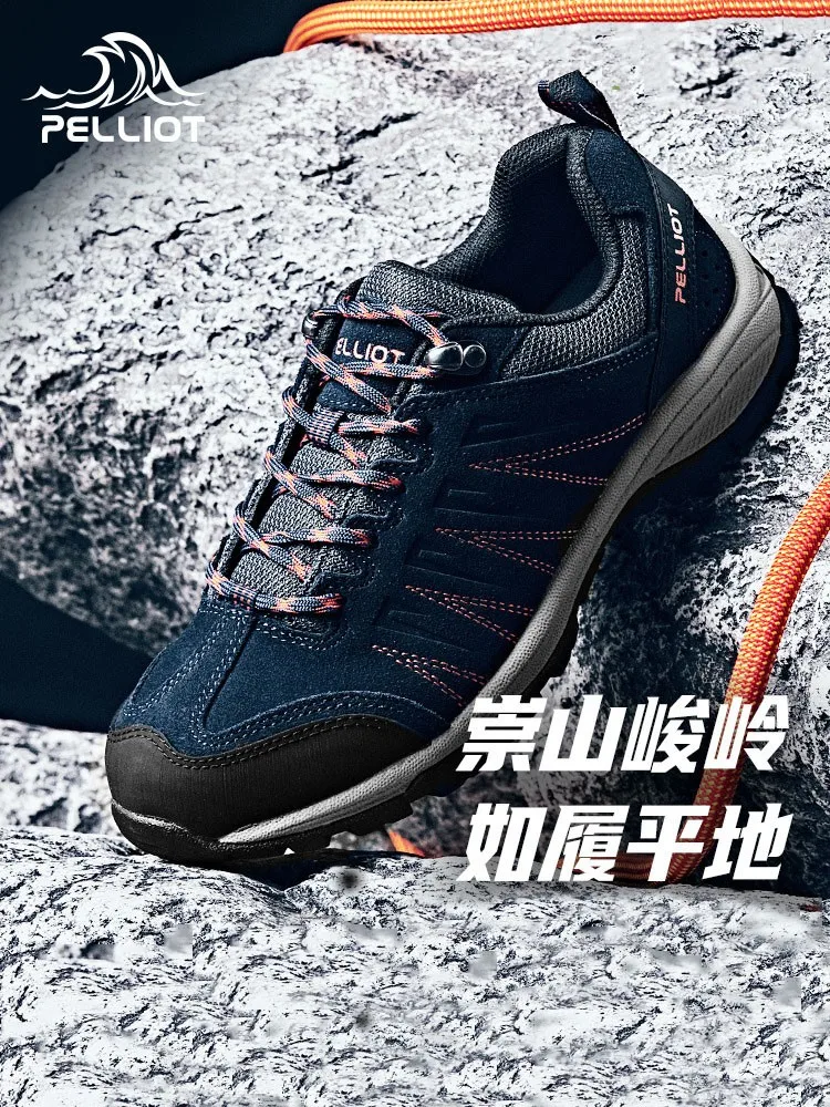 PELLIOT Mountaineering Shoes Couples Anti-skid Wear-resistant Hiking Shoes Outdoor Mountain-climbing Casual Sports Shoes