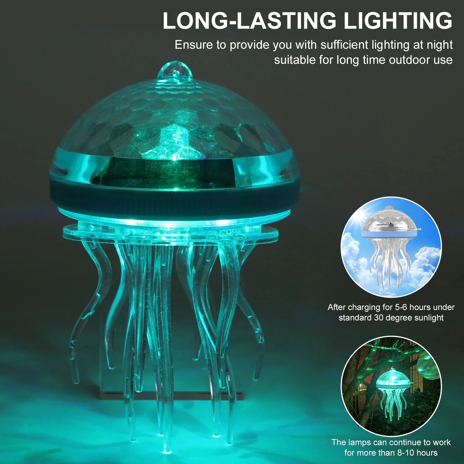 Solar Jellyfish Pool Light Dyn - Pool Light Solar Rechargeable recension och pris