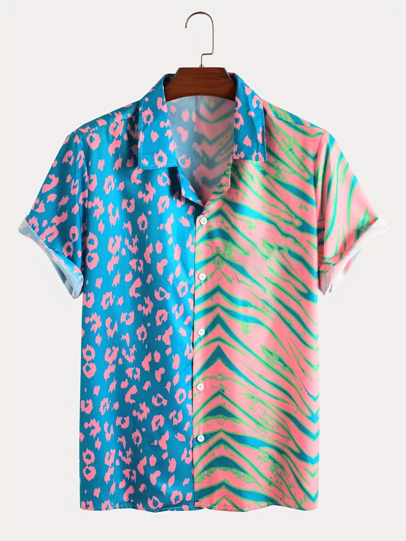 Men Summer Leopard Zebra Print - Summer Vacation Clothing Men 评论和价格