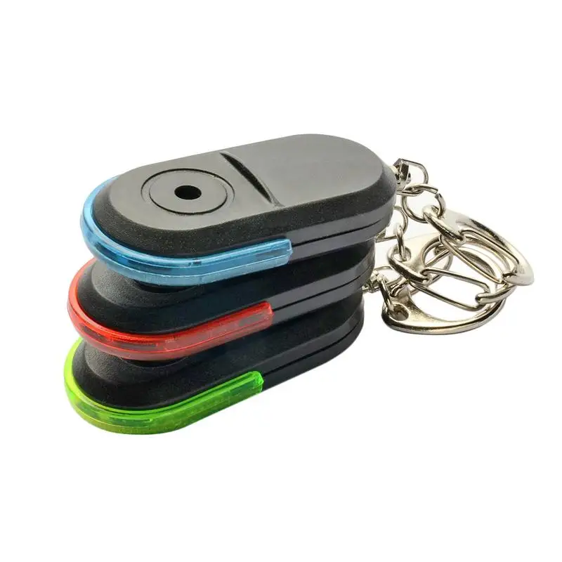 Portable Wireless Anti-Lost Alarm Key Finder Locator Keychain Whistle Sound LED Light Mini Search Anti Lost Key Finder Styling