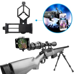 Portable Mobile Phone Telescope Mount Adapter Mount Clip Monocular Spotting Scope Binocular Holder Support Eyepiece Decorative