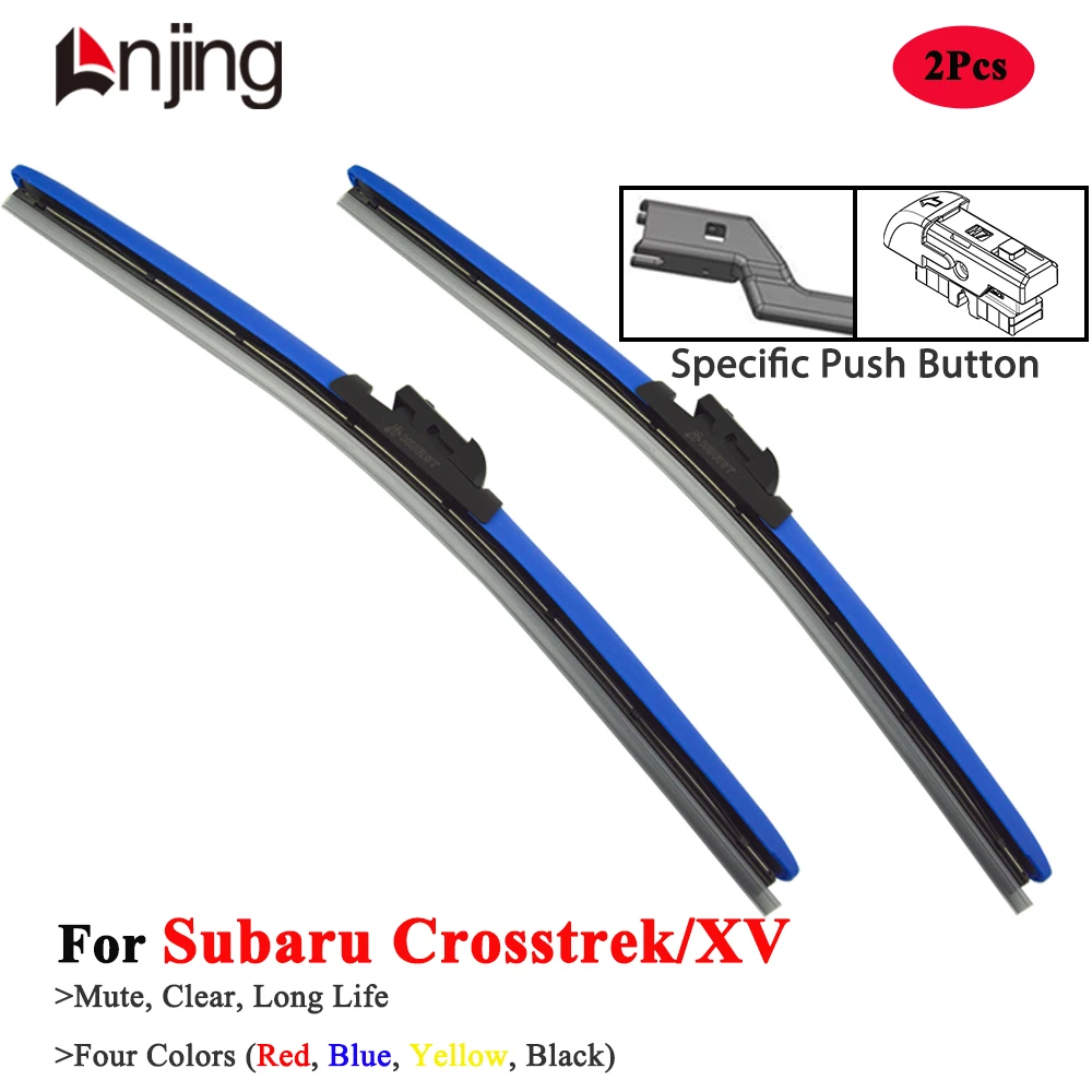 

LNJING Colorful Hybrid Wiper Blades For Subaru Crosstrek XV GP GT 2012 2014 2015 2017 2018 2019 2022 2023 2024 Car Accessories