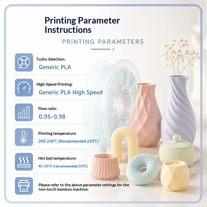 Matte Macaron Color PLA 3D Printer Filament 1.75mm 1KG Eco-Friendly High Precision Smooth Printing Multi Pastel Shades FDM