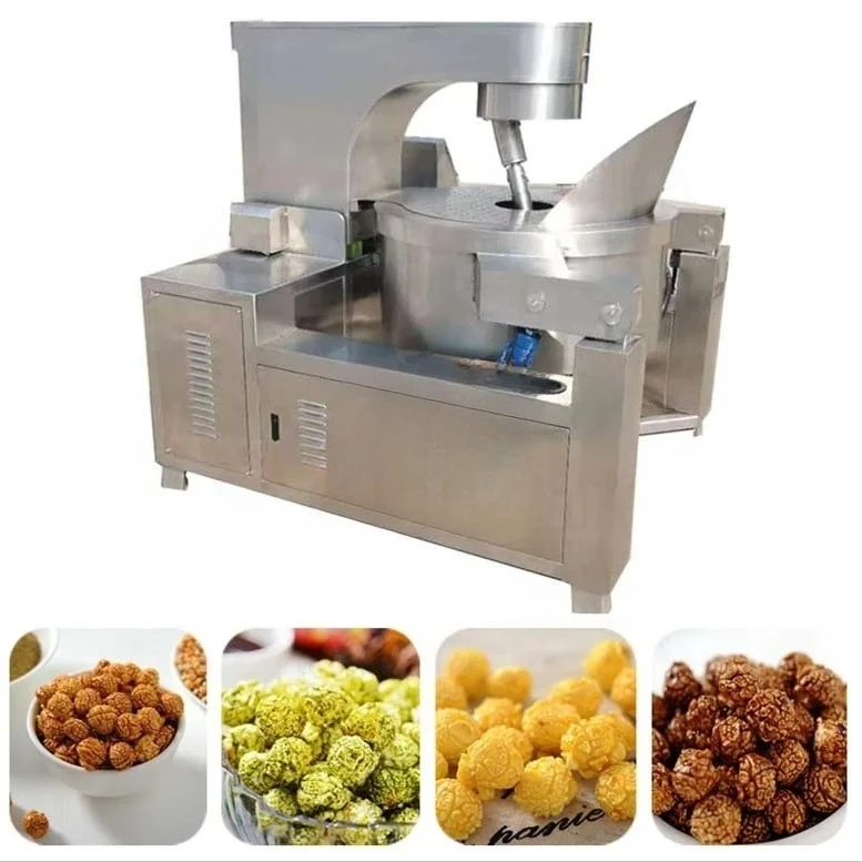 Popcorn Manufacture Frying MachineTumbler Popcorn Producing Machine 100-600L Hot Sale Large Scale Industrial Chicken