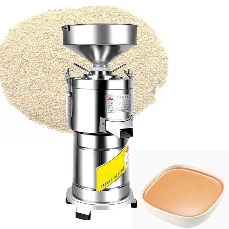 Multi Material Grinder Machine Commercial High Power Automatic For Sesame Peanut Nut Rice Milk Shop Sauce Grinder