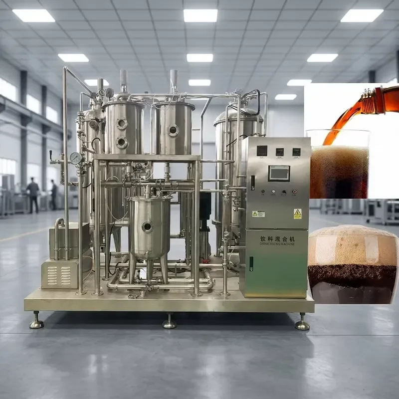for 4000 Liters/Hour Soft Drink Sparkling Water Carbonation Machine High Gas Syrup CO2 Carbonator for 5 Cans Production