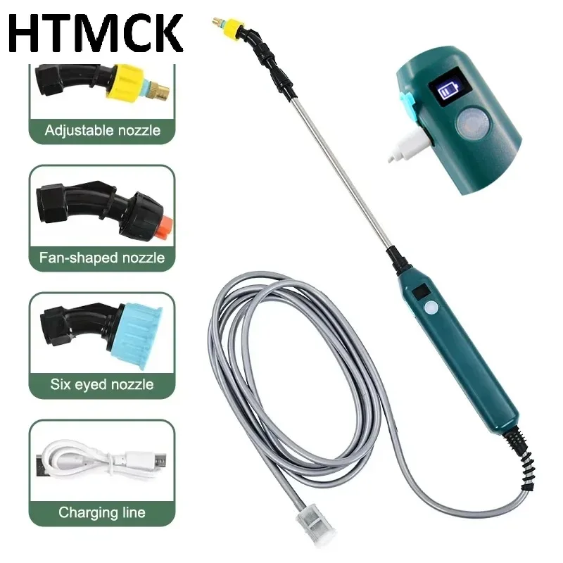 3 Types Spray Nozzles Electric Garden Water Sprayer 2400mAh Rechargeable Portable Irrigation Equipment For Yard Lawn Crops Water