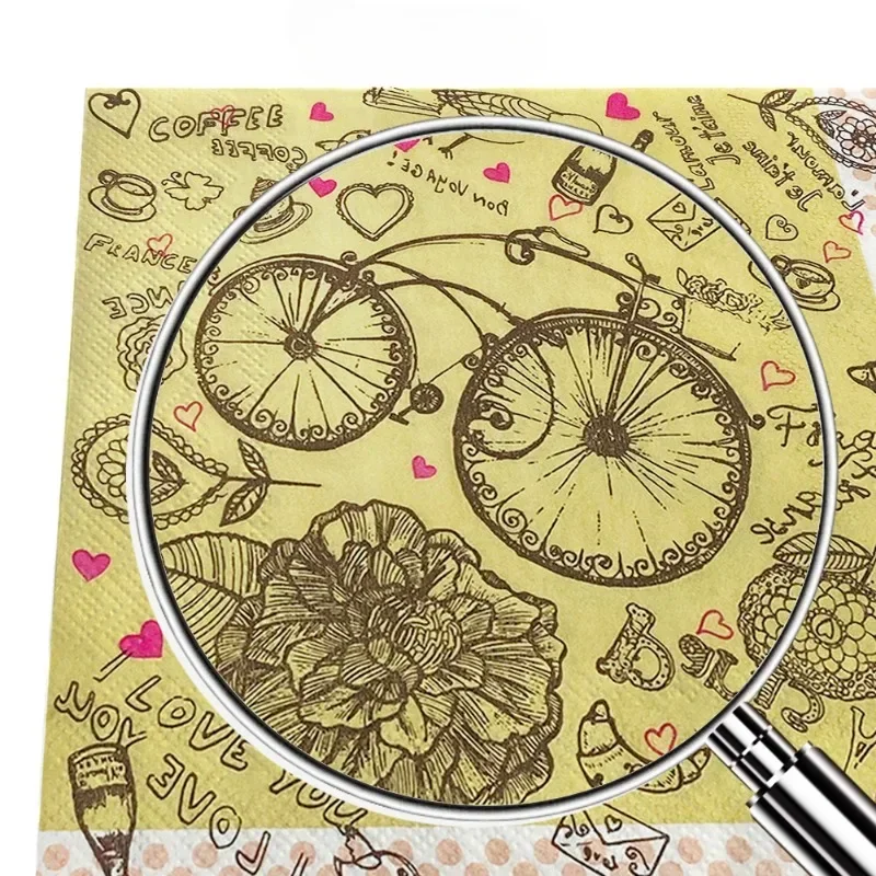 New Style Flowers Soft and Delicate Mother and Baby Can Be Used Food-grade Printing Patterns Paper Towels Commercial Wholesale