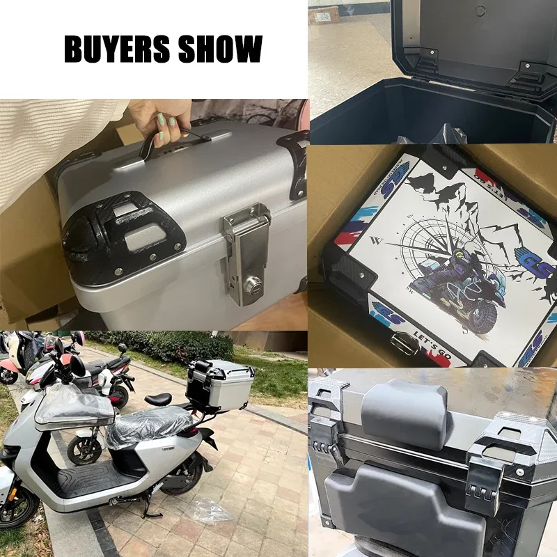 36L 45L Tail Box Motorcycle Universal Trunk For R1200GS R1250GS F800GS F850GS Top Rear Luggage Tool Tail Box Large Capacity