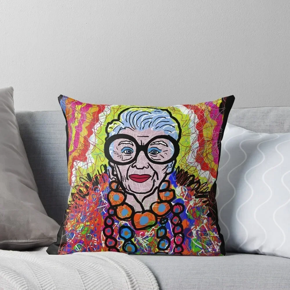 

Iris Apfel Throw Pillow Christmas Covers Cushions For Children pillow