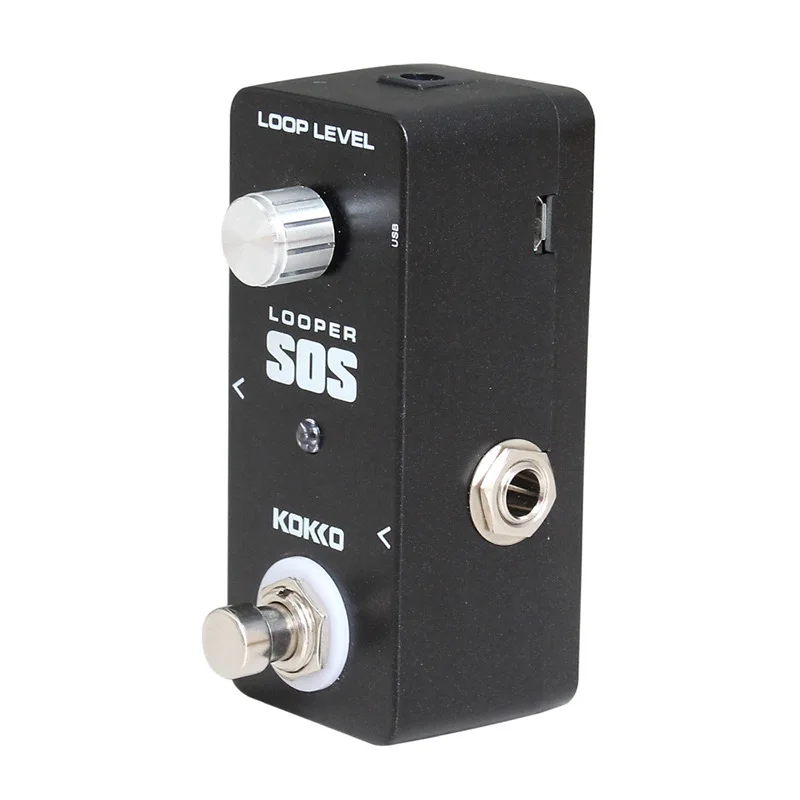 KOKKO Guitar Pedal MINI Loop FLP-2D Portable Aluminum Alloy Pedal Suitable for Electric Guitar, Bass, Guitar Accessories