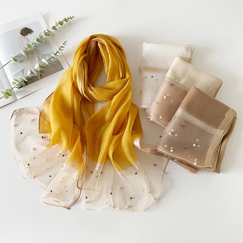 

Женский модный шарф, однотонные шелковые льняные шали, шарфы, летний женский хиджаб