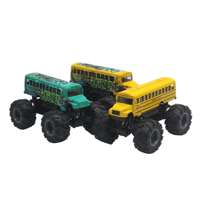 Alloy Monster School Bus Pull Back Model Boy Toys Bus Car School Bus Pull Back Model Bus Car