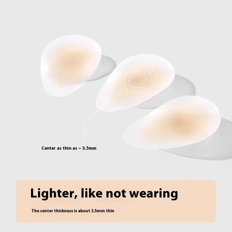 ที่มองไม่เห็น Push Up ซิลิโคนสติกเกอร์หน้าอก Anti-Bump Non-SLIP กาว Bra ฤดูร้อนชุดที่ไม่มีสายหนังยกซิลิโคนรวบรวม Pad
