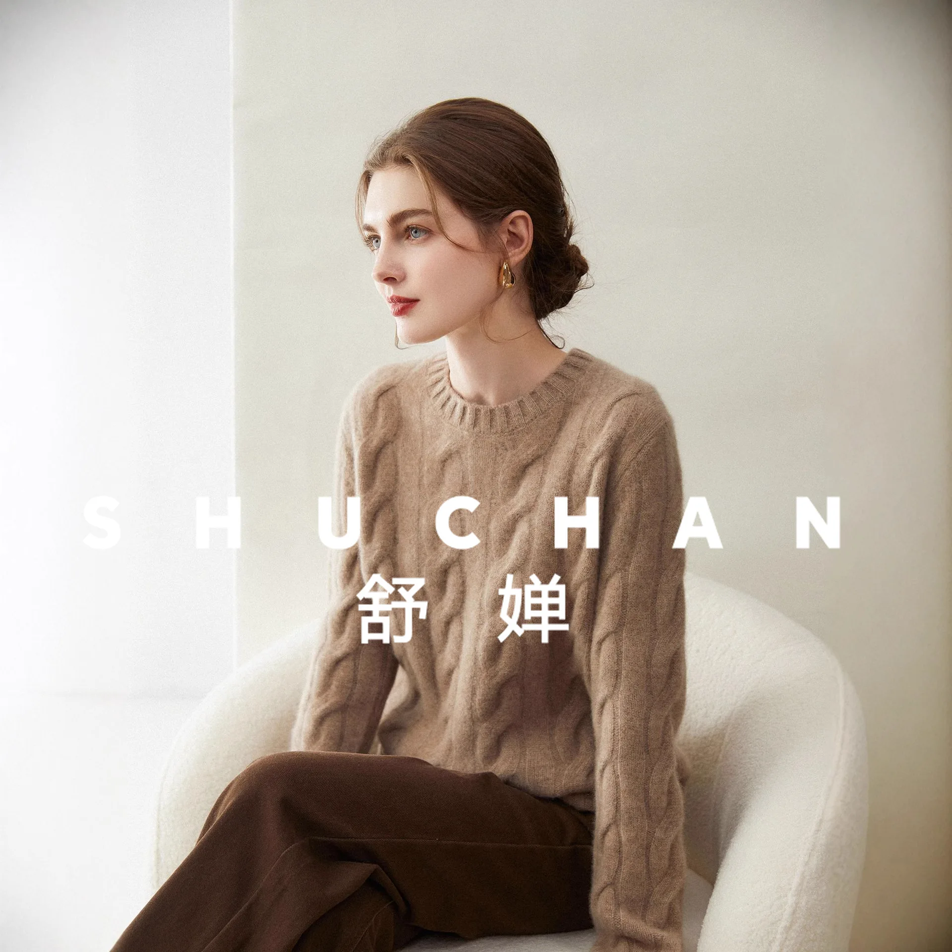 

546g Autumn and Winter New Lazy Loose Sweater Women's 100 Pure Cashmere Top Thickened Knitted Pullover