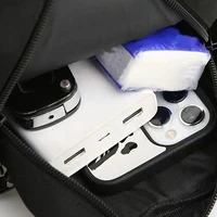 Men's bag, available in single shoulder or cross-body design, suitable for daily use during school. Made of nylon material. 3