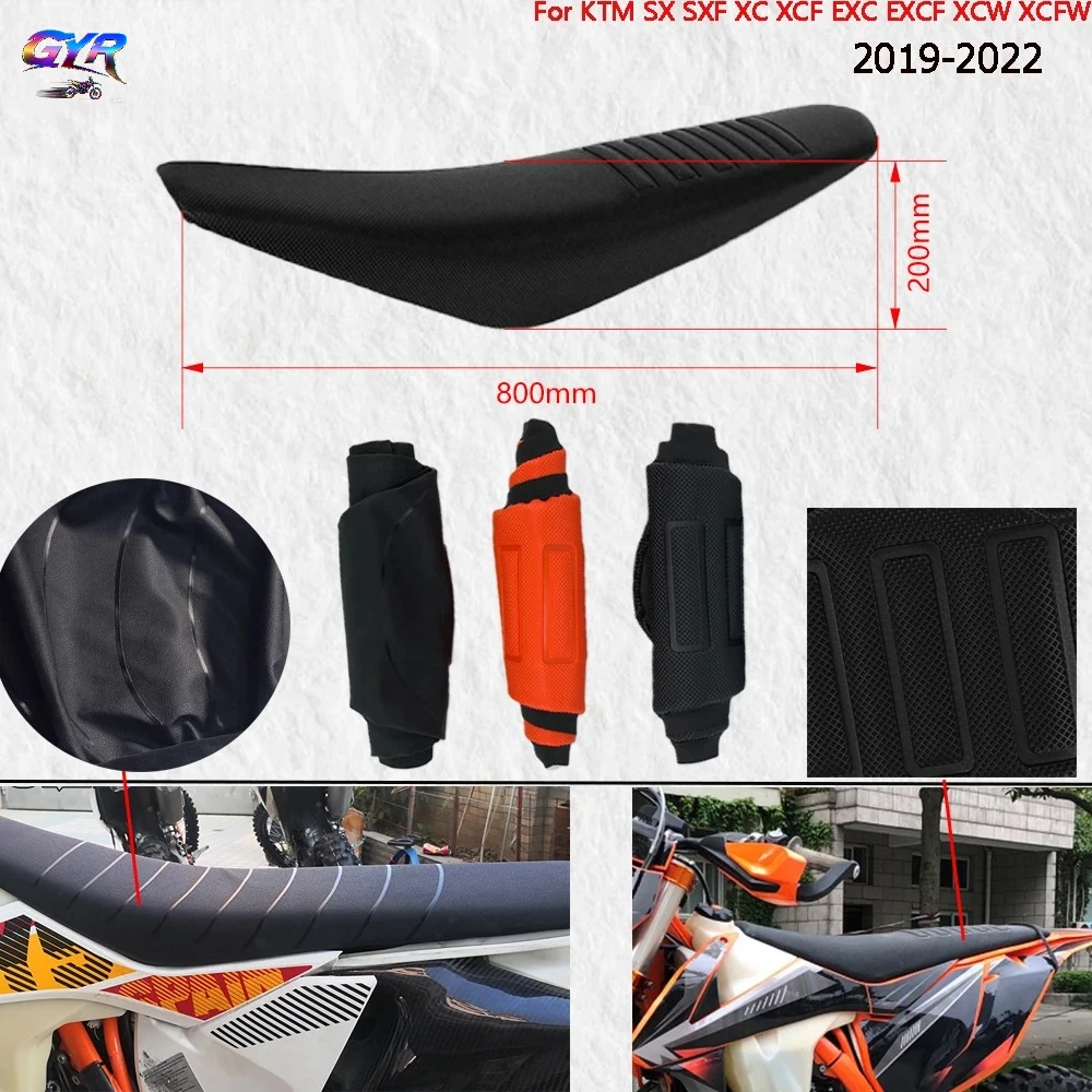 For SX SXF XC XCF EXC EXCF XCW 150 250 350 450 500 2019-2022 Motorcycle Cushion Antiskid Waterproof Diamond Covers