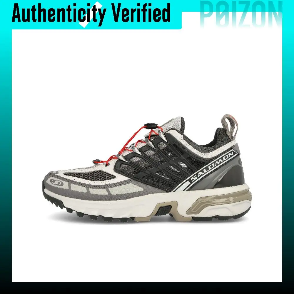 SALOMON ACS Pro Cushioning Slip Resistant Abrasion Resistant Low top Outdoor Shoes Unisex White Gray L47132200