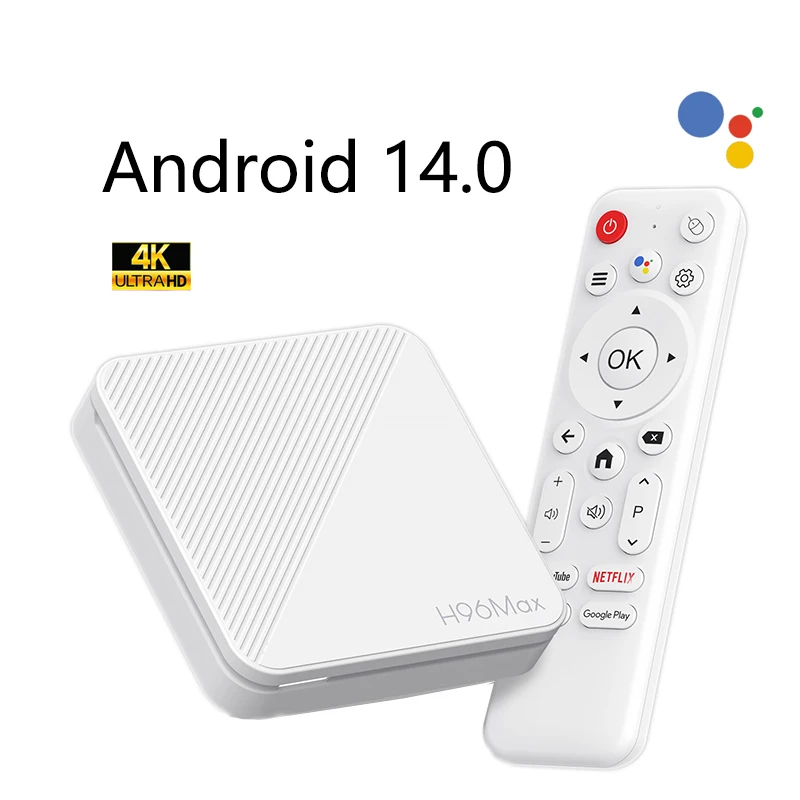

H96 MAX H313 Smart TV Box Android 14 2.4G 5G Wifi6 4K Четырехъядерный голосовой помощник Медиаплеер 2 ГБ 8 ГБ 16 ГБ Android Set Top Box