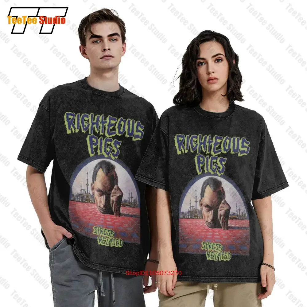 Napalm Death+Righteous Pigs Defecation Terrorizer Carcass Brutal Truth Unisex T-Shirt F0XV Summer