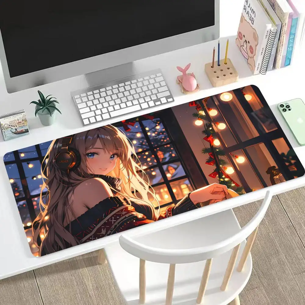 

Christmas Season Mouse Pad Cute HD Mousepad Pad Extended Gaming Keyboard LargeMousepad 90x40cm XXL Gamer Mousepad