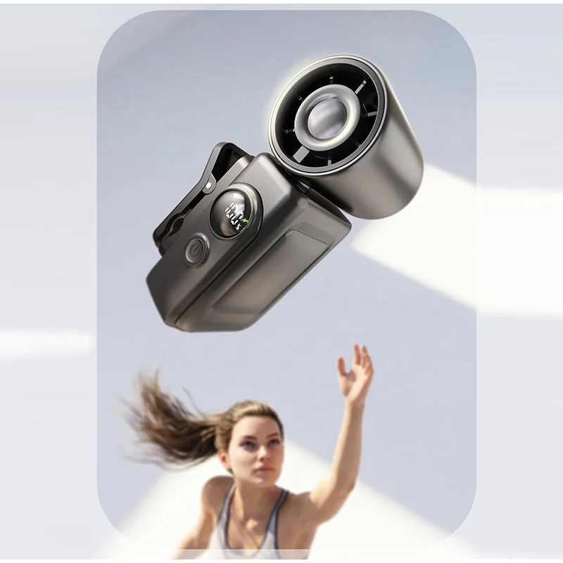 

Новый портативный мини-вентилятор с клипсой, USB-зарядкой, 4 скоростями вращения, LED-дисплеем, карманного размера, идеально подходит для путешествий и в качестве подарка.