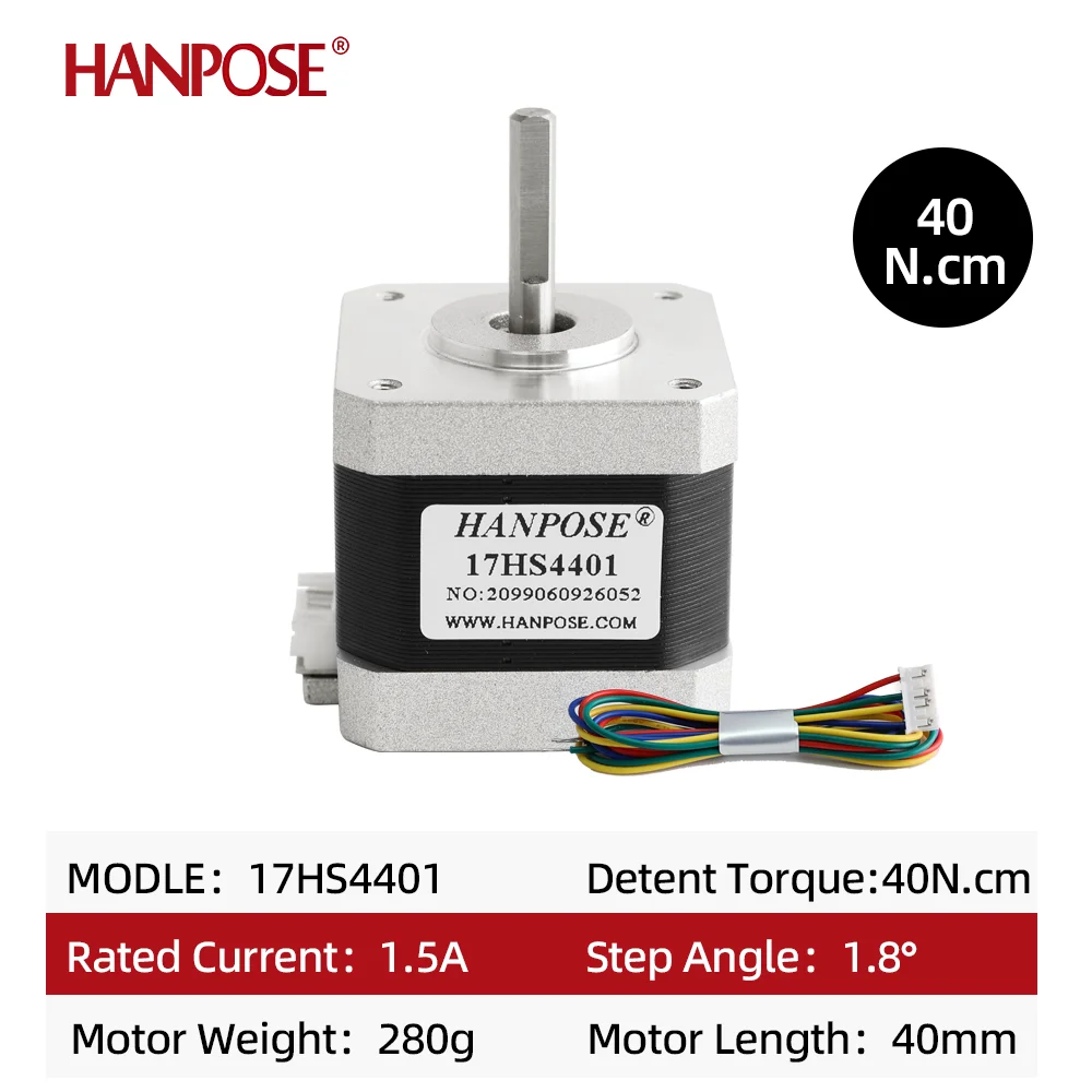Nema17 Stepper Motor 4-lead 42 motor 42BYGH 40N.CM 1.5A 17HS4401 for 3D printer and CNC Stepper motor NEMA17