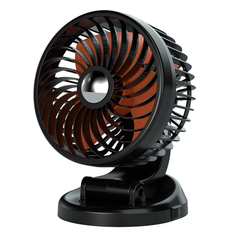 مروحة قابلة للتعديل 360 درجة لسيارة تشيشان F612 كفاءة في استخدام الطاقة 5 وات، مروحة تبريد السيارة بتصميم مدمج لاستخدام السيارة #5