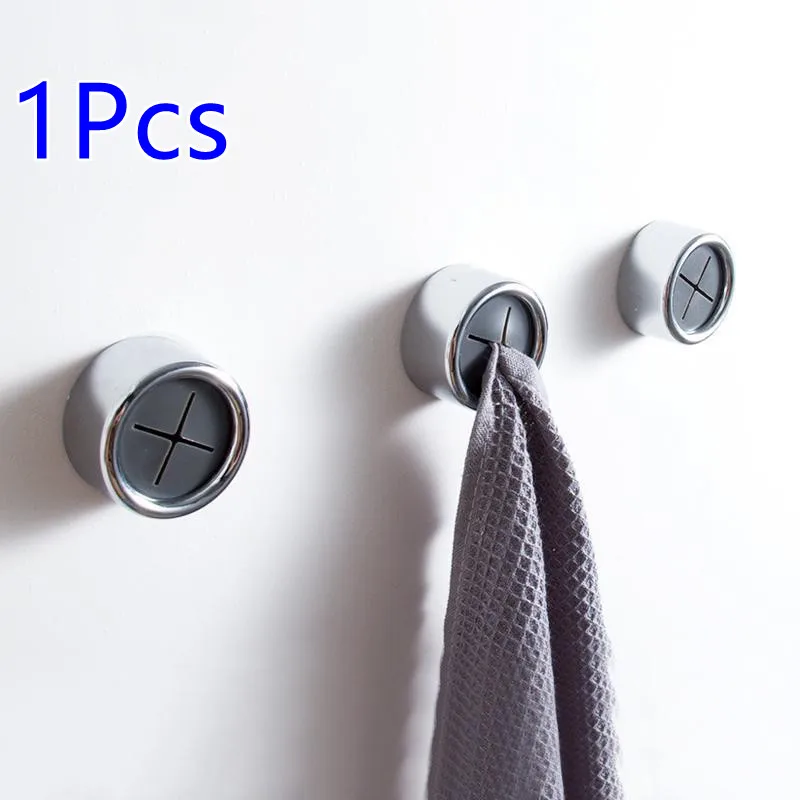 

Push In Tea Towel Holder Grip Bathroom Hanger Safety Dishcloth Clip Cruciform Kitchen Bath Cloth Clip Home Storage Accessories