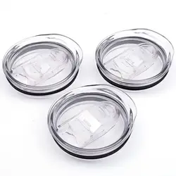 Sealing 20oz Cup Cover Skinny Tumbler Lid Round Straight Cup Lid Straw Hole Sealing BPA Free Sliding Straw Hole Tumbler Lid