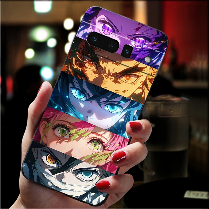 

Phone Case For Google Pixel 10 9 Pro XL 9A 8 7 6 Pro Pixel 8A 7A 6A Pixel 8 7 6 5 Anime Tanjiro Kamado Demon Slayer