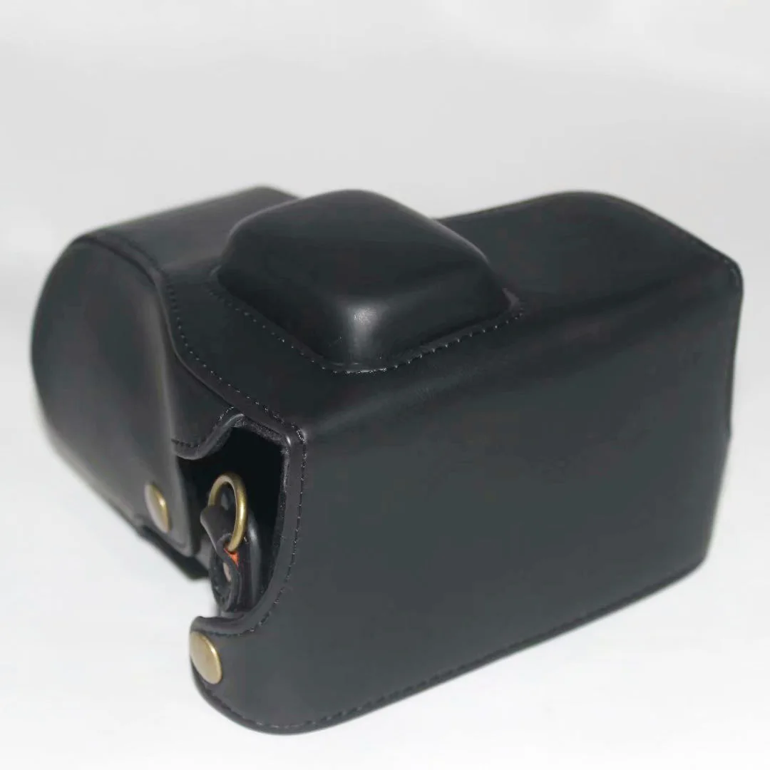 Leather camera case bag Grip Strap for Samsung NX300 18-55mm 20-50mm lens