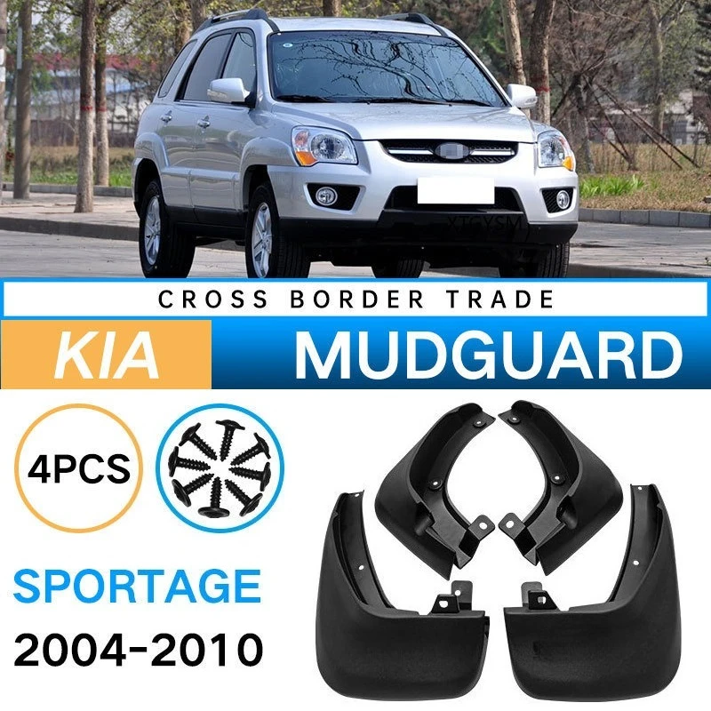 Molded Car Mud Flaps For Kia Sportage 2004 2005 2006 2007 2008 2009 2010 Mudflaps Splash Guards Mud Flap Mudguards Accessories