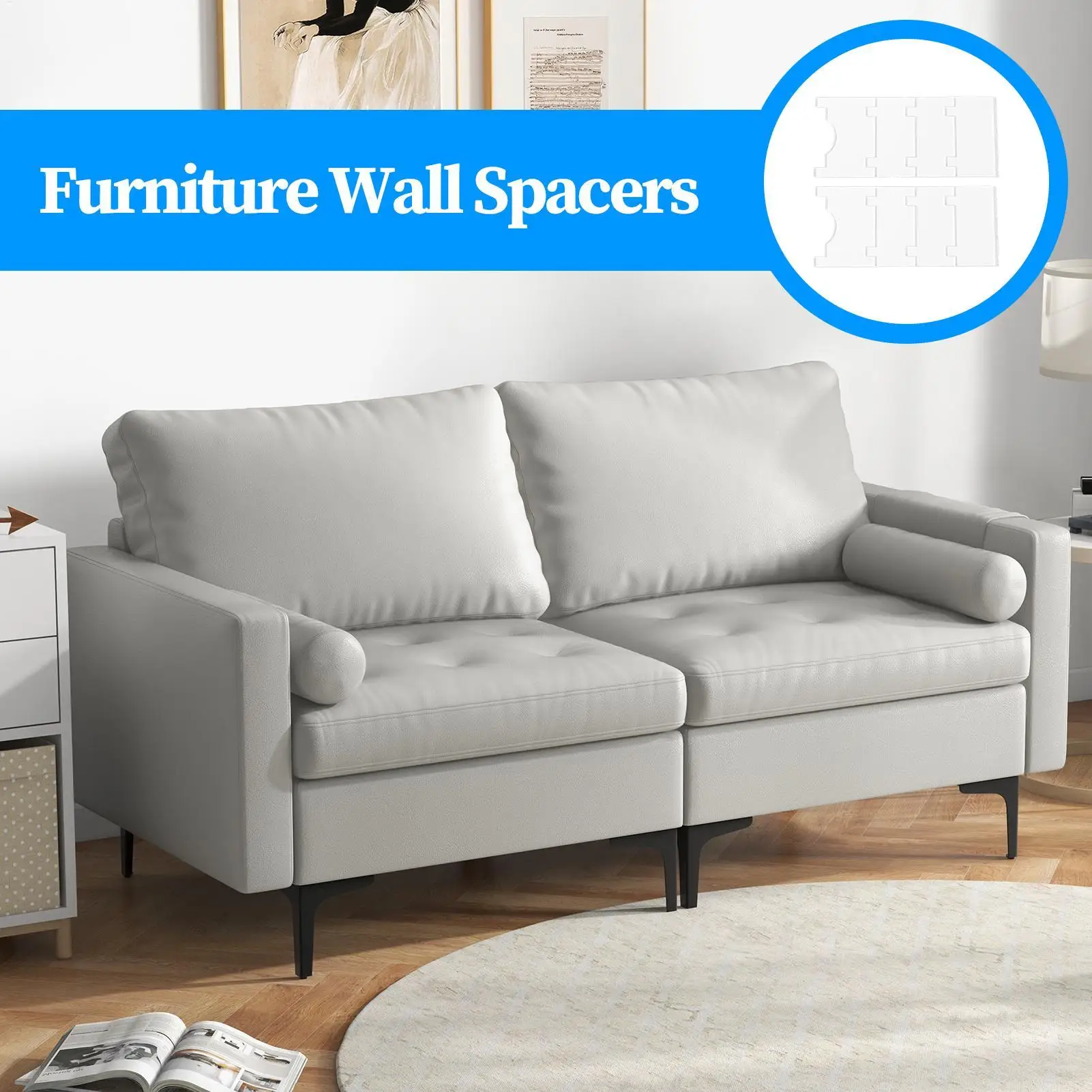 

Защитные настенные протекторы для мебели, прозрачные, сохраняющие пространство, акриловая настенная прокладка для мебели, кресло, стол, деревянный пол, плитка, пол