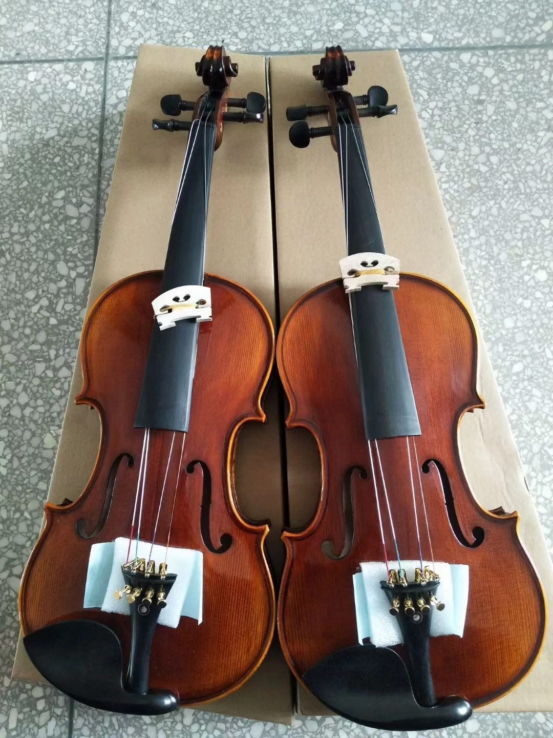 Italian retro brown Handmade Violin 4/4 3/4 Stradivari aldult Student Beginner Tiger Maple Violin musical instrument with case