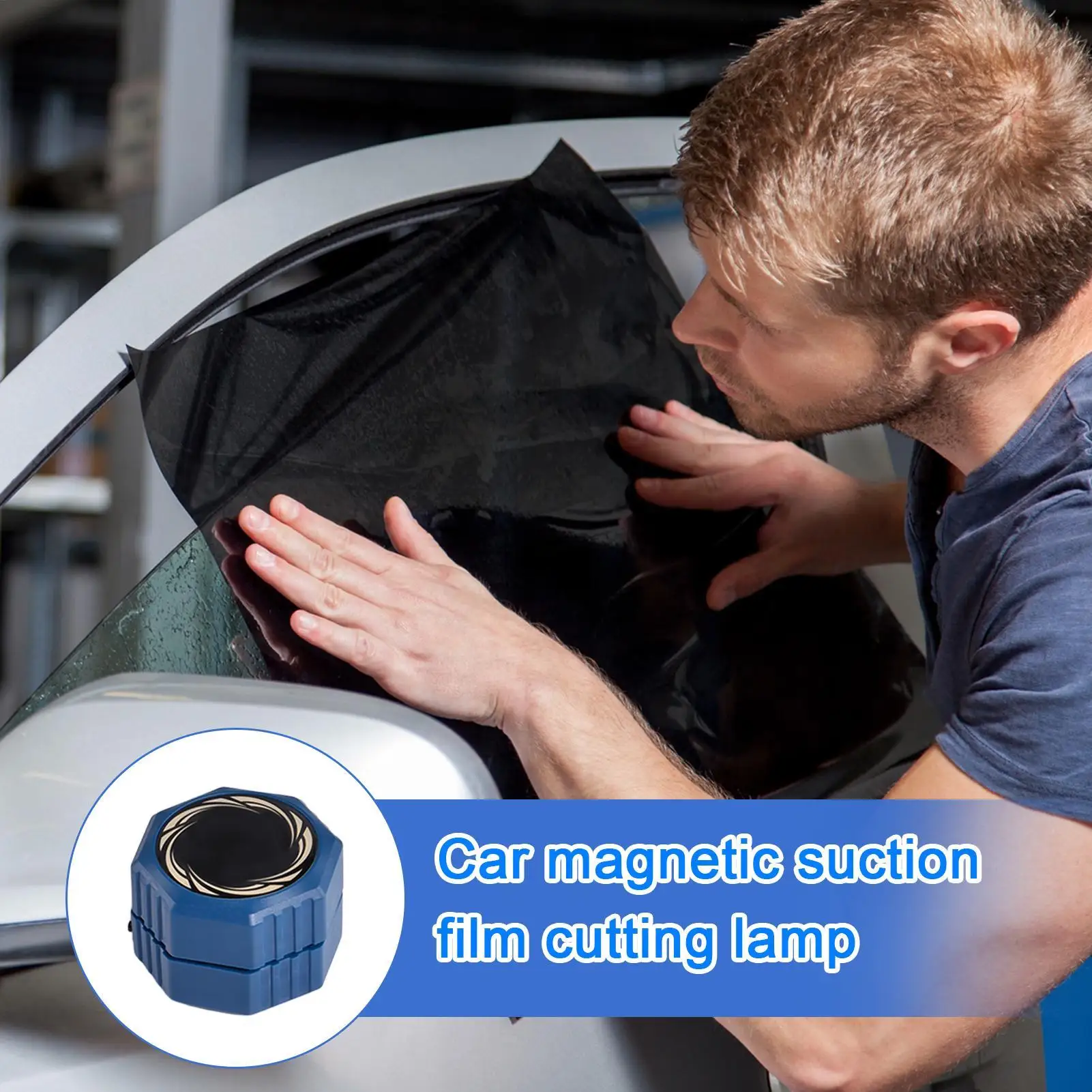 

Automobile Window Film Cutter Car Window Tint Film Cutter Light Magnetic Portable Glass Wrap Scissor For Truck Tractor