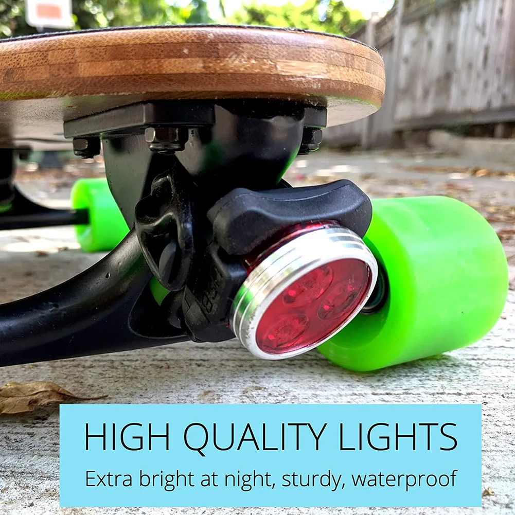 Led Skateboard Lights Led Longboard Lights Front and Back USB Charging Led Skateboard Lights For Skateboard Bike