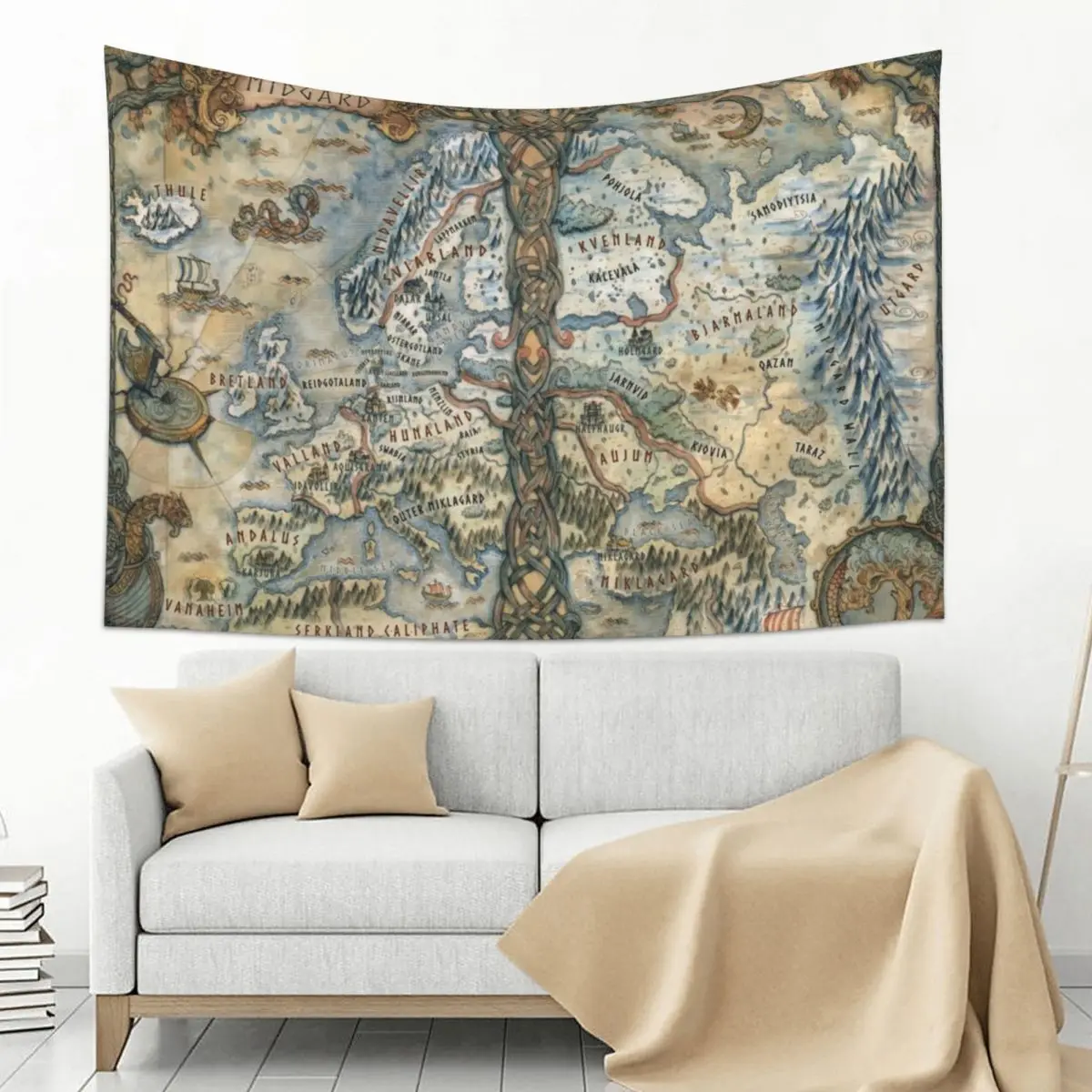 

Midgard (Gods of the Ragnarok Era) Tapestry