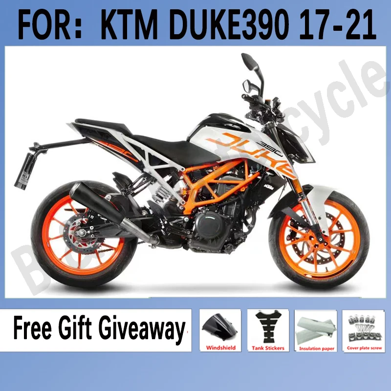 

NEW ABS Motorcycle Fairings for KTM DUKE 390 2017 2018 2019 2020 2021 Fairings kit bodywork DUKE 390 17 18 19 20 21 set White