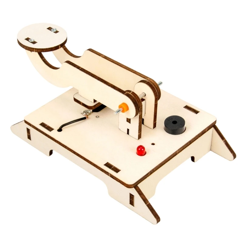 Educational Morse Code Telegraph Machine Building Set With Light And Sound Effects Hands On Learning Toy For Children F19E