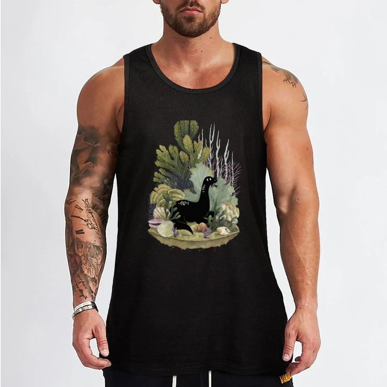 Tiny Nessie Tank Top Top t-shirts for men