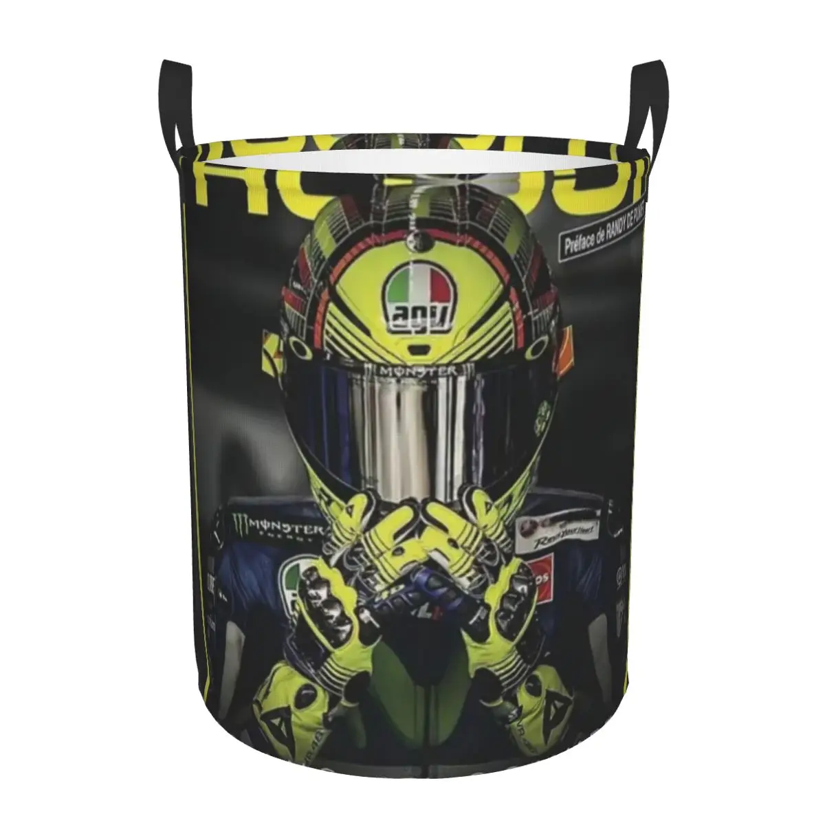

Moto Gp R-Rossi-S Race Racing Racer Dirty Laundry Baskets Foldable Large Waterproof Clothes Sundries Basket For Home Children's