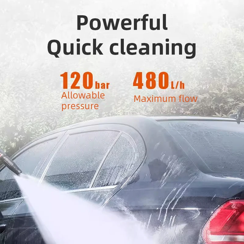 TUNGFULL, 220V Powerful Electric Car Washer - Fully Automatic Home Outdoor Cleaning Pump for Vehicle Wash