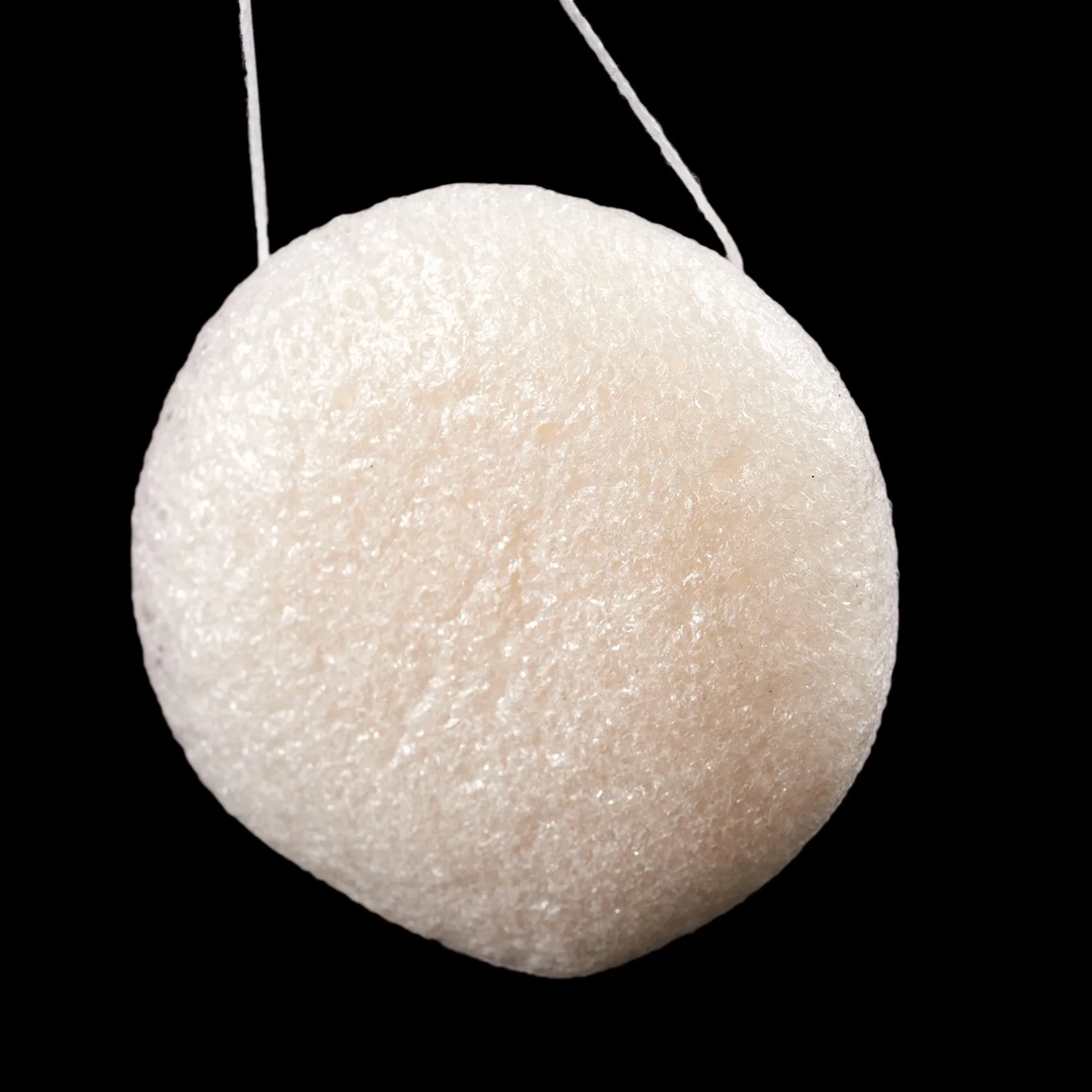 Beauty 5X Konjac Konnyaku Jelly Fiber Face Makeup Wash Pad Cleaning Sponge Puff Exfoliator-White
