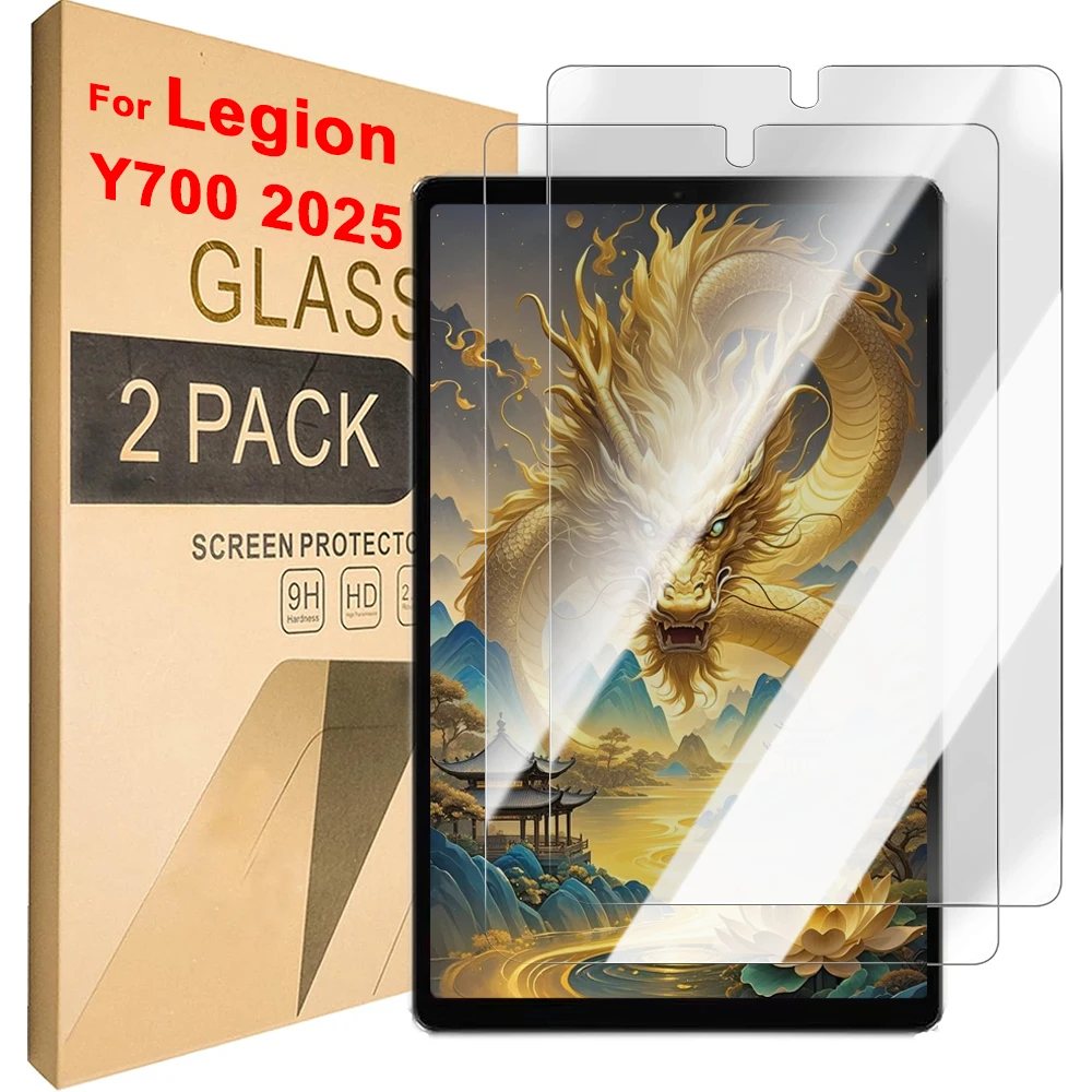 

1/2 шт. закаленное стекло для Lenovo LEGION Y700 2025 Защитная пленка для экрана HD прозрачная полноэкранная пленка против царапин для Y700 3th New