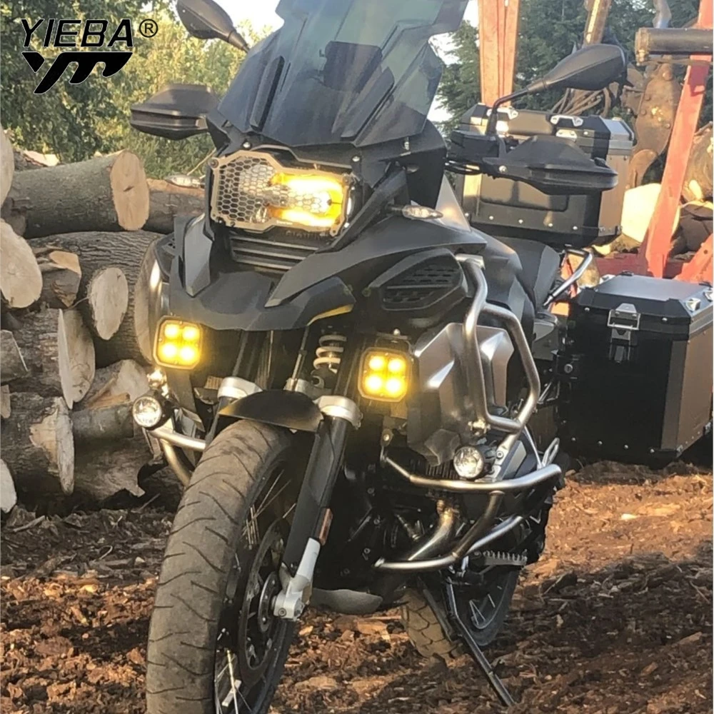R1200 GS Faro Del Motociclo Protezione Griglia di Protezione Della Copertura Griglia di Protezione Per BMW R1200GS R1250GS LC Adventure R 1200GS 1250GS